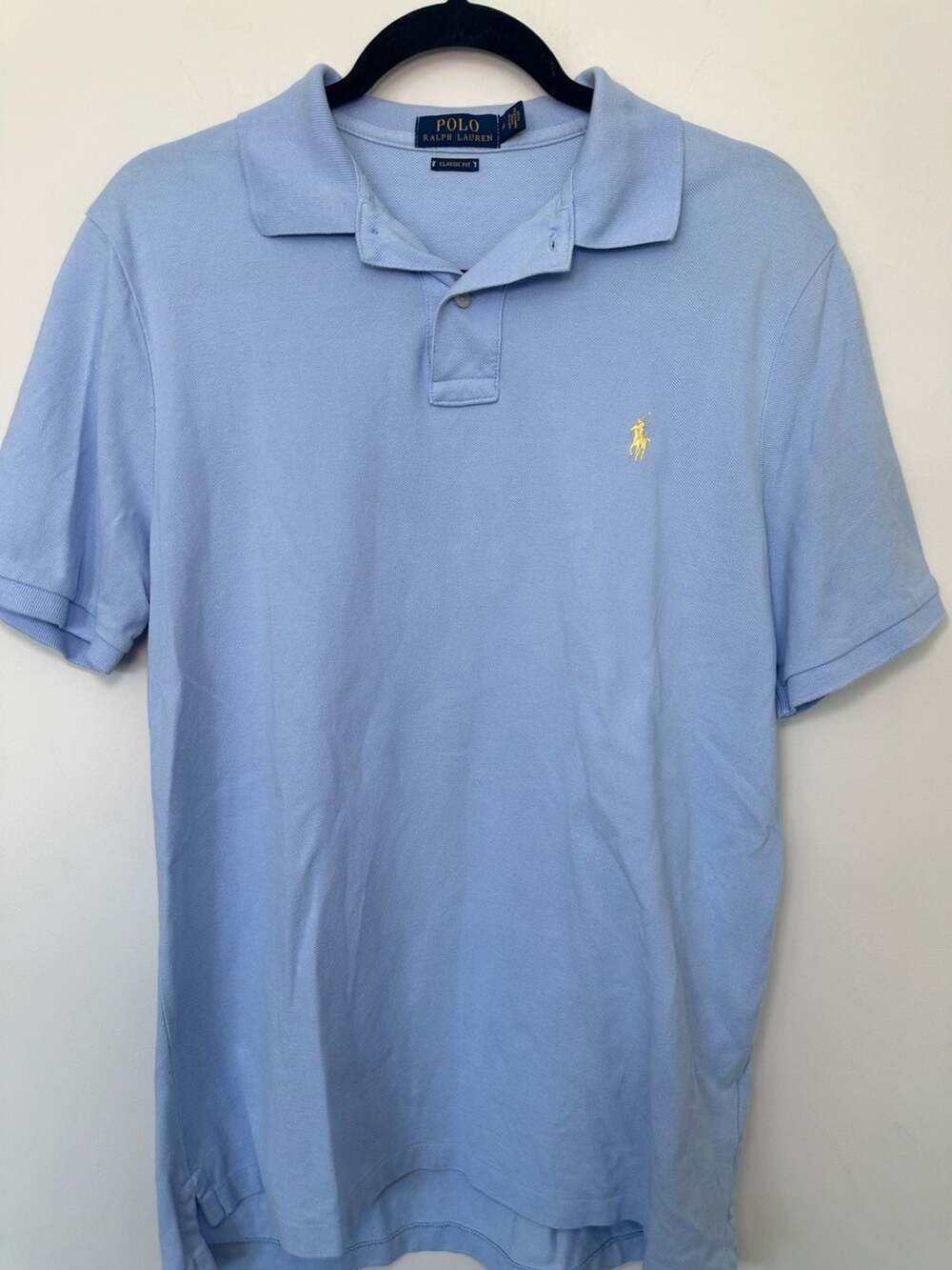 Polo Ralph Lauren Classic Fit Light Blue Polo Shirt Size M
